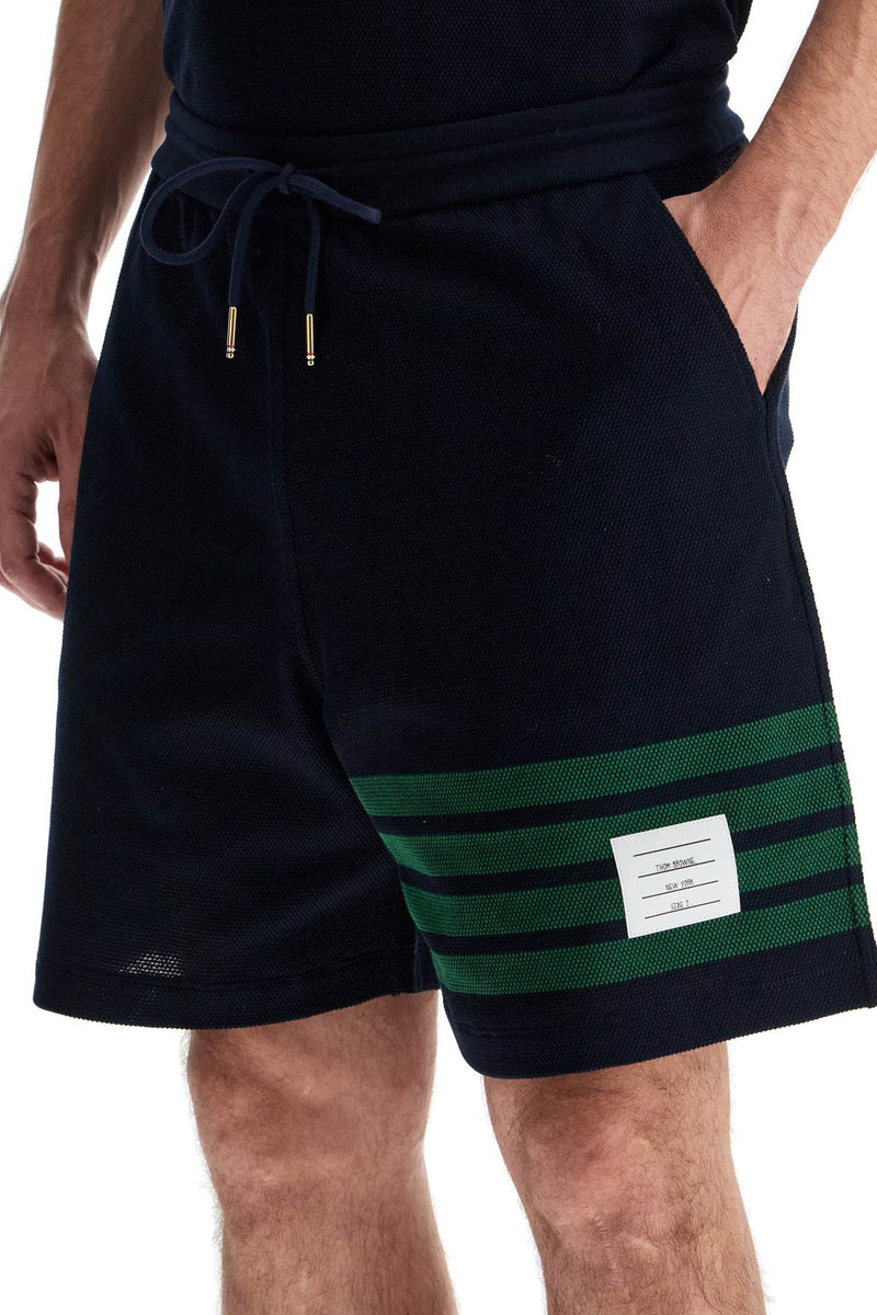 Thom Browne Men's 4-Bar Cotton Bermuda Shorts