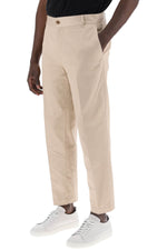 Maison Kitsune Men's Pantaloni Chino In Gabardina Di Cotone