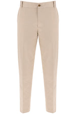 Maison Kitsune Men's Pantaloni Chino In Gabardina Di Cotone