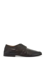 Marsell Men's Dark Brown Calfskin Derby With Leather Sole