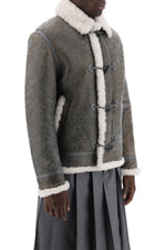 Thom Browne Men's Shearling Cropped Montgomery Jacket