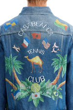 Casablanca Men's Denim Tennis Club Jacket