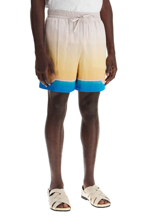 Casablanca Men's "Colorful Silk Bermuda Shorts Set