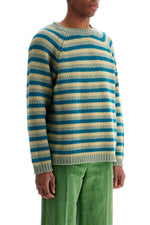 Bode Men's Striped Wool Pullover Sweater