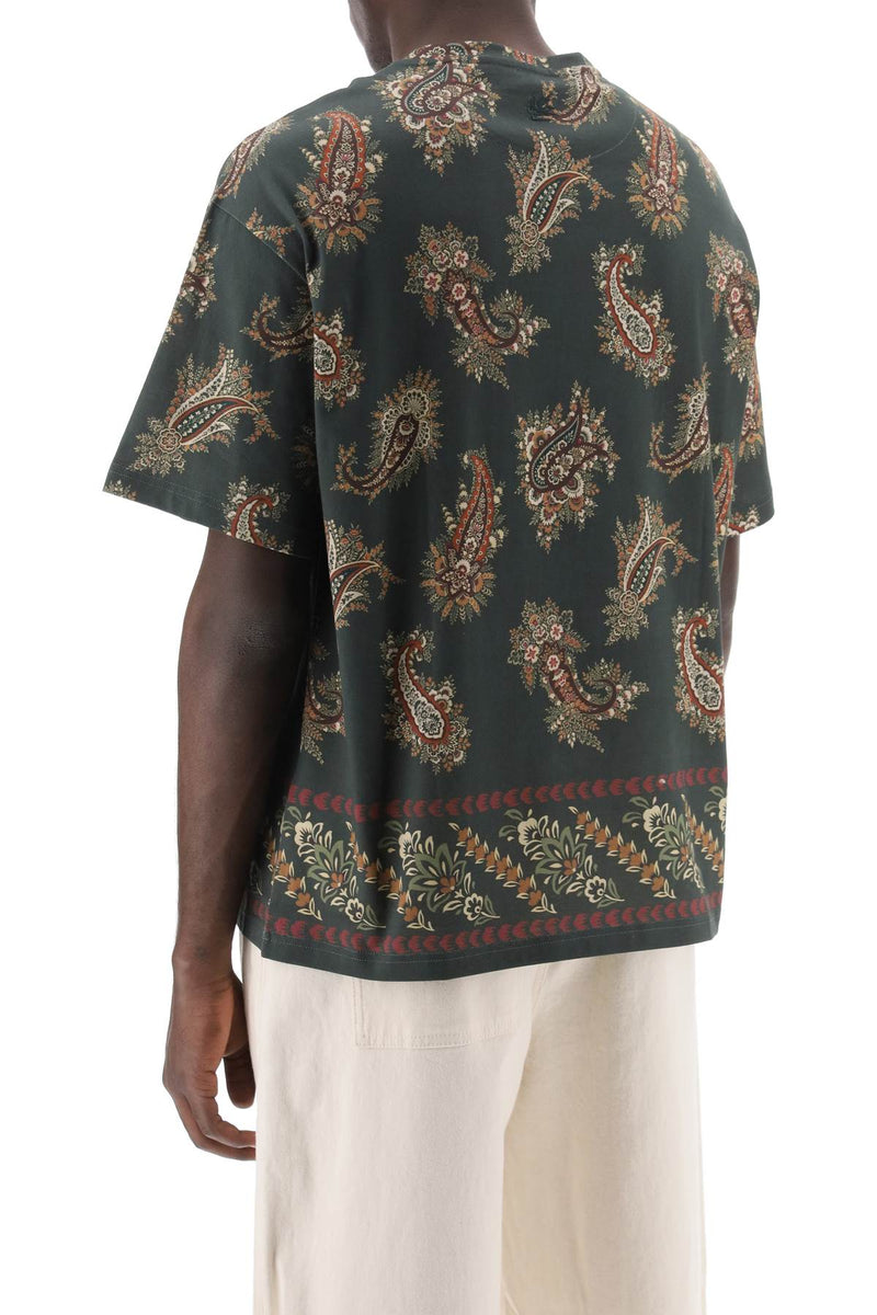 Etro Men's T-Shirt Girocollo Con Stampa Paisley