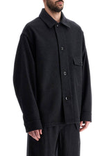 Lemaire Men's Wool Felt Overshirt In