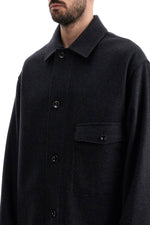 Lemaire Men's Wool Felt Overshirt In