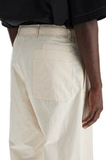 Lemaire Men's Straight-Cut Pants With Belt