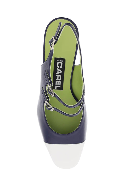 Carel Women's Patent Leather Papaya Slingback Mary Jane