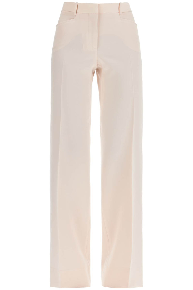 Tom Ford Women's High Waist Wide Leg Pants In Virgin Wool Light Blush