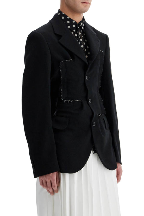 Comme Des Garcons Homme Plus Men's Reconstructed Effect Jacket