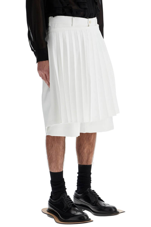 Comme Des Garcons Homme Plus Men's Kilt Panel Bermuda Shorts With