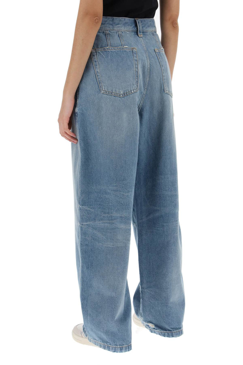 Palm Angels Women's Wide Leg Jeans