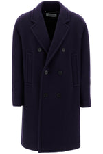 Lanvin Men's Double-Breasted Heavy Wool Coat