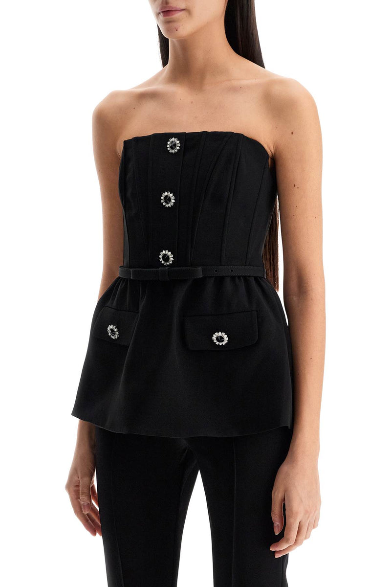 Self Portrait Bustier Jumpsuit With