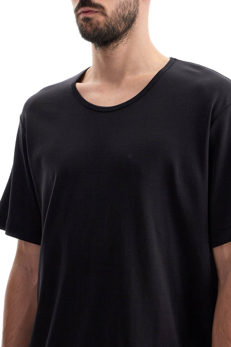 Lemaire Men's T-Shirt With Wide Round Neck