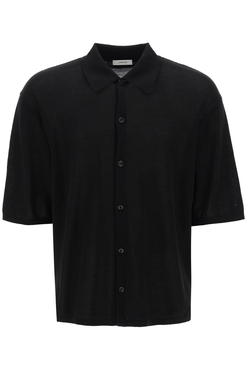 Lemaire Men's Short-Sleeved Knit Shirt For