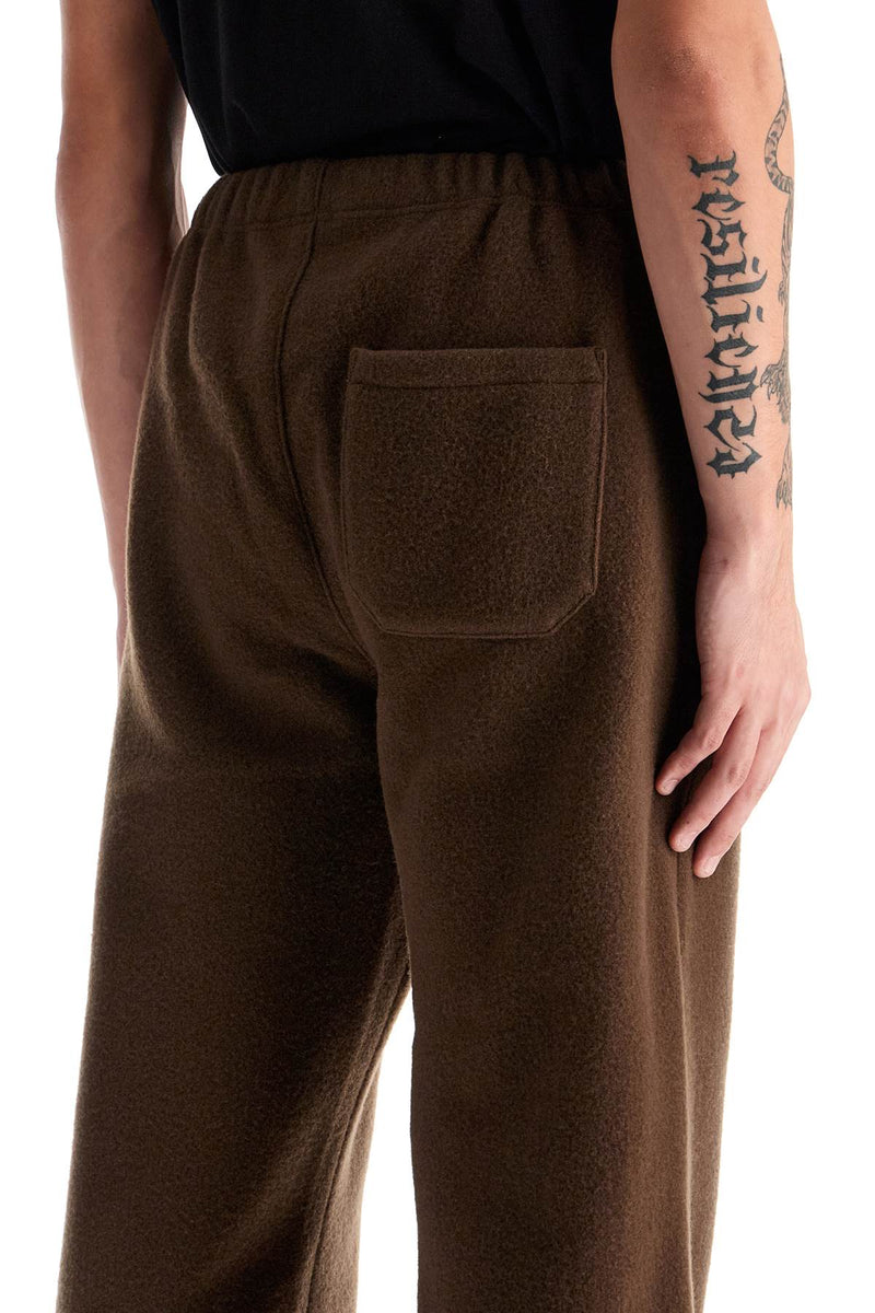 Rier Men's Wool Fleece Joggers For Warmth