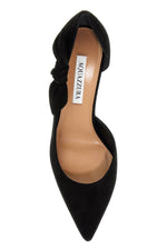 Aquazzura Women's Suede Very Bow Tie Dã©Colletã©