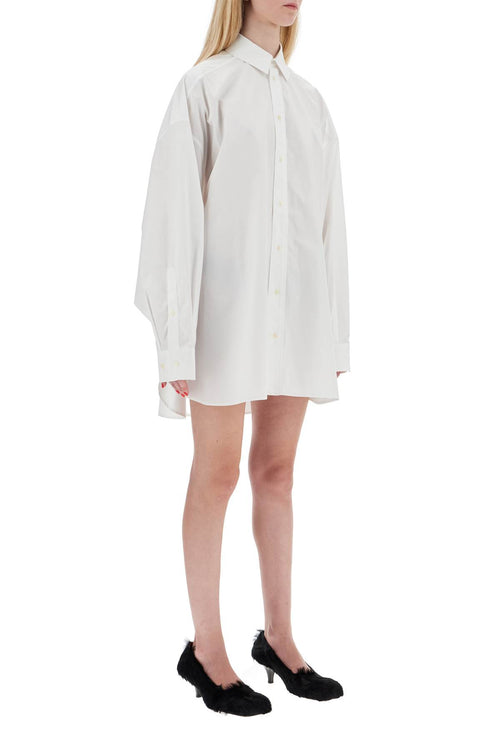 Wardrobe.Nyc Women's Mini Shirt Dress With Button Closure