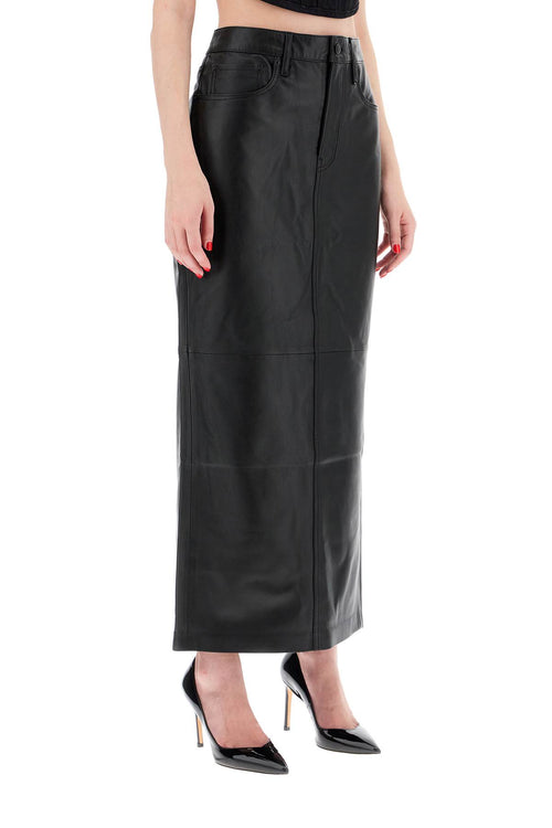 Wardrobe.Nyc Women's Leather Column Skirt For Women