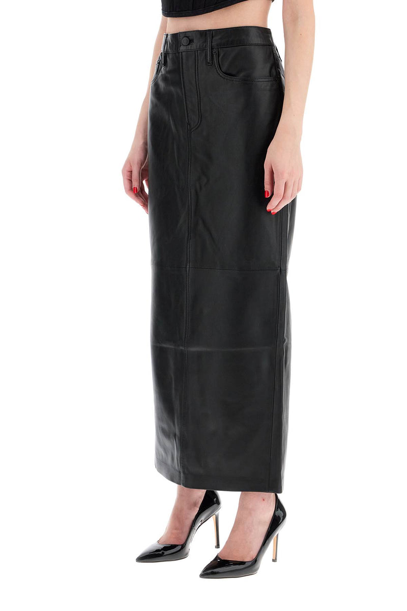 Wardrobe.Nyc Women's Leather Column Skirt For Women