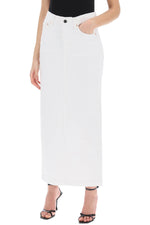 Wardrobe.Nyc Women's Denim Column Skirt With A Slim