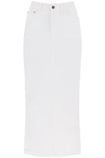 Wardrobe.Nyc Women's Denim Column Skirt With A Slim