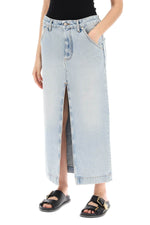 Darkpark Women's Erika's Denim Midi Skirt In