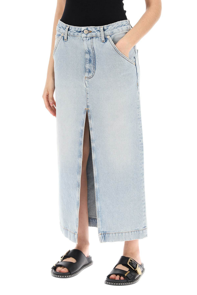 Darkpark Women's Erika's Denim Midi Skirt In