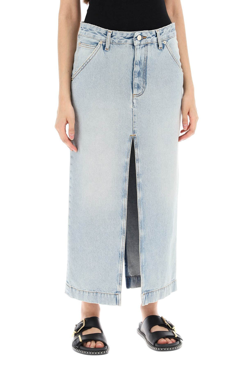 Darkpark Women's Erika's Denim Midi Skirt In