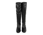 Stuart Weitzman Women's Frannie Black Nappa Leather Knee-High Boot (36 / 5.5 B)