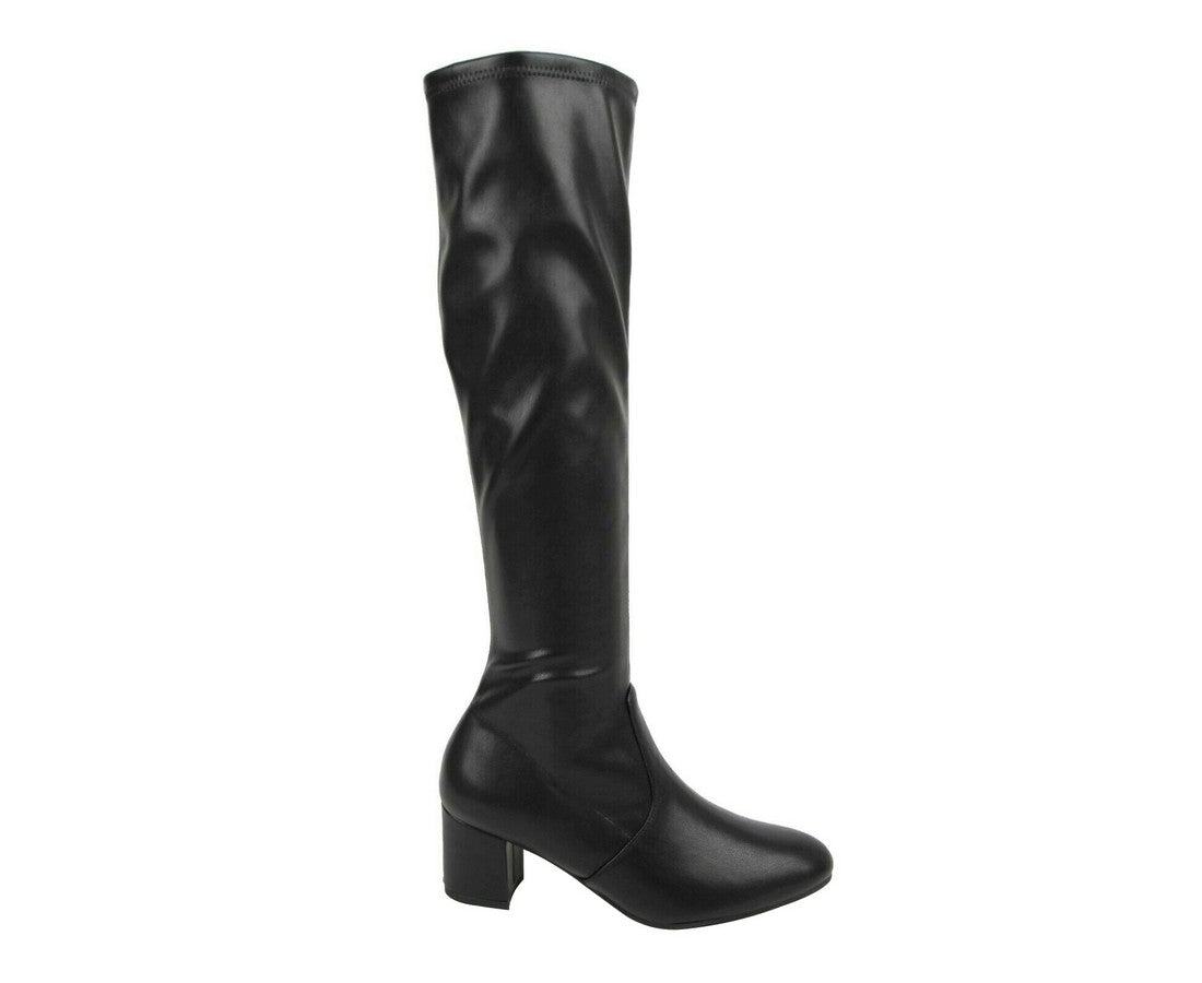 Stuart Weitzman Women's Frannie Black Nappa Leather Knee-High Boot (36 / 5.5 B)