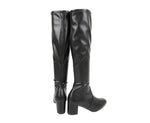 Stuart Weitzman Women's Frannie Black Nappa Leather Knee-High Boot (36 / 5.5 B)