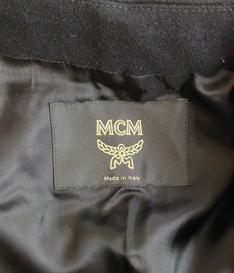 MCM Logo Print Quilted Jacket in Black for Men