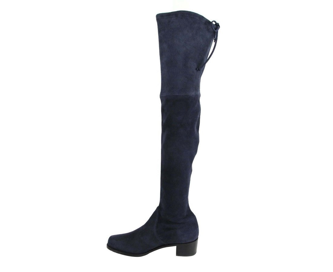 Stuart Weitzman Women's Midland Nice Blue Suede Knee High Boot