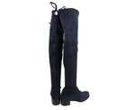 Stuart Weitzman Women's Midland Nice Blue Suede Knee High Boot