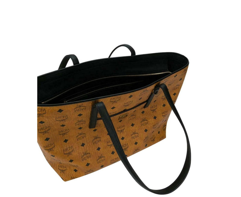 MCM Leather Visetos Tote Bag - Black Totes, Handbags - W3050563