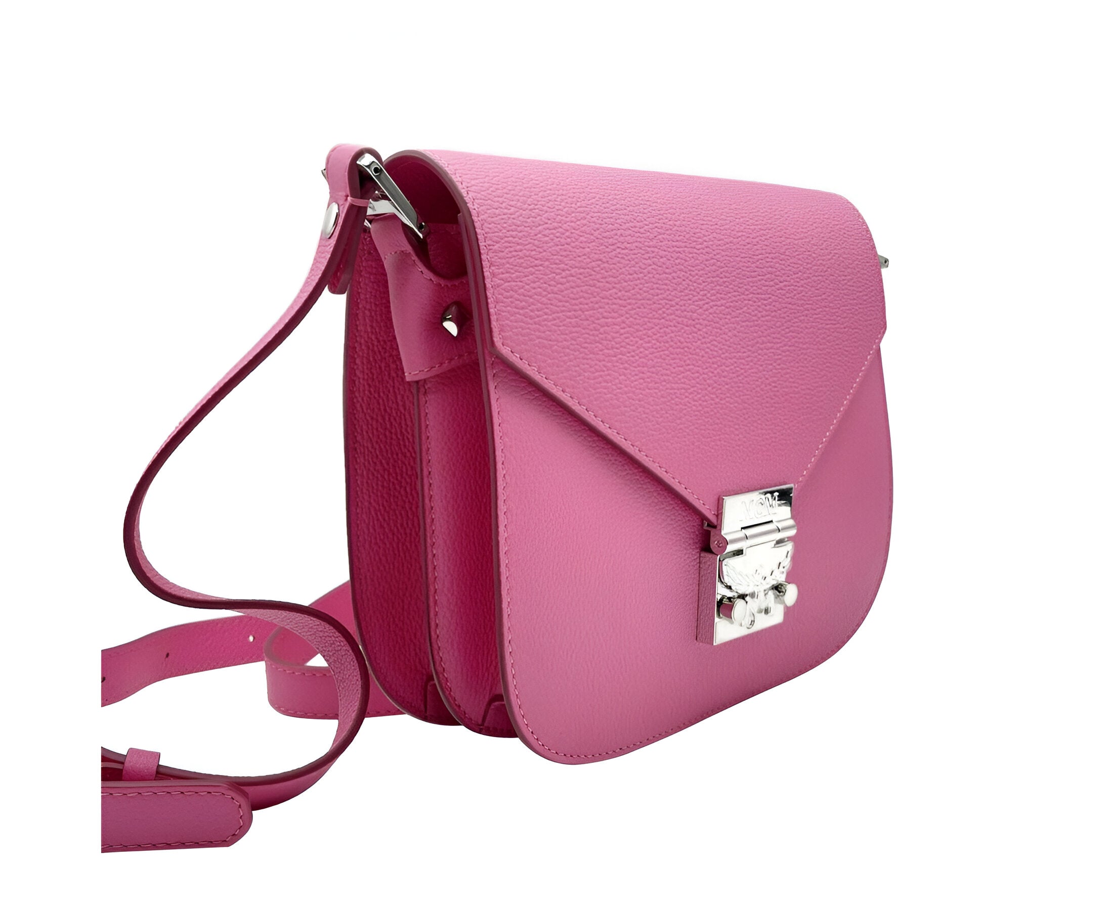 MCM Women's Sugar Pink Patricia Leather Crossbody Shoulder Bag