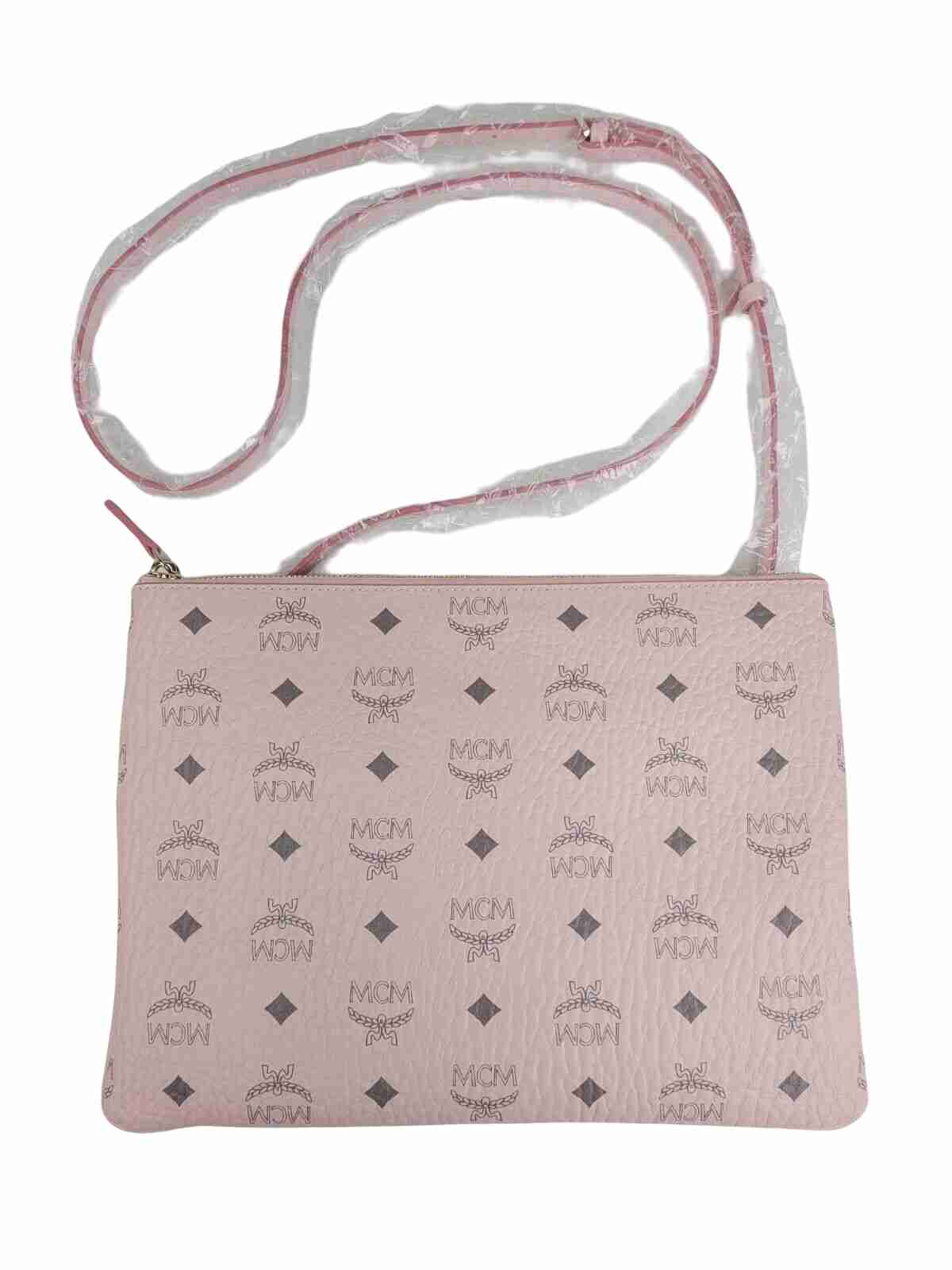 Cloth crossbody bag MCM Pink in Cloth - 26391692