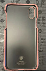 MCM iPhone X XS Cell Phone Case in Soft Pink Visetos