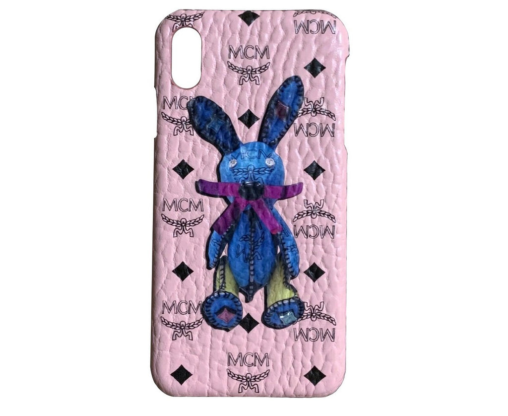 MCM Unisex Pink Bunny Rabbit Visetos IPhone XS Max Case