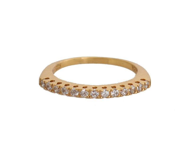 Nialaya Gleaming CZ Crystal Gold-Plated Women's Ring