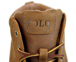 Polo Ralph Lauren Men's Tedd Leather High Top Sneaker With Logo