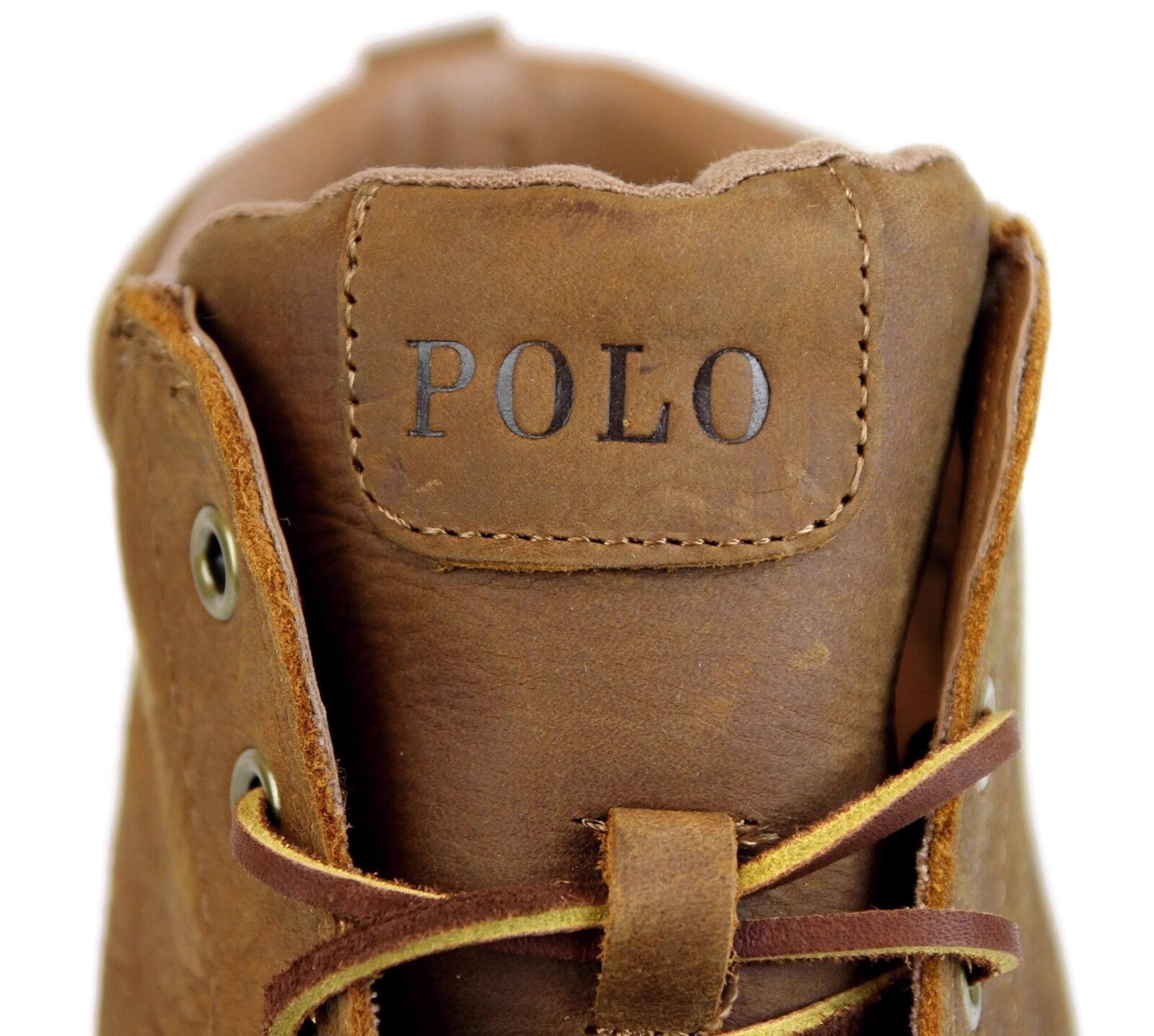 Polo Ralph Lauren Men's Tedd Leather High Top Sneaker With Logo