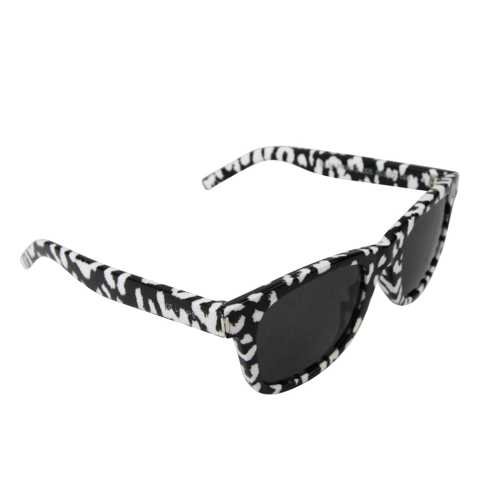 Saint Laurent Unisex White / Black Cheetah Print Sunglasses SL 51 Prints 447676 1098