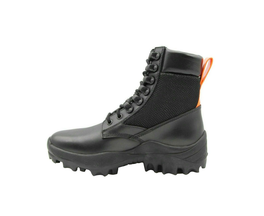 MCM Boots Black Leather Reflective Patch - Inner Side